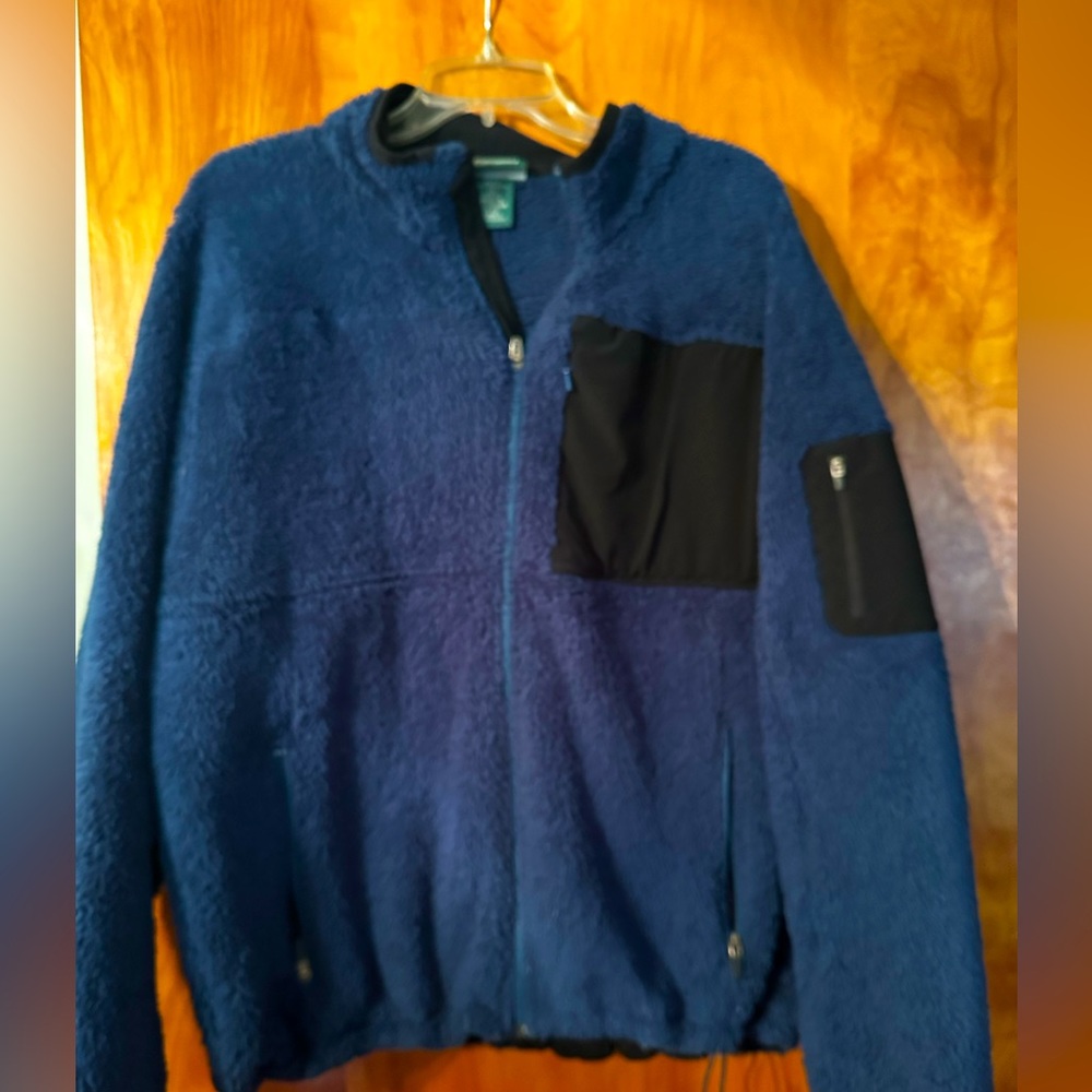 Men’s  LL Bean fleece jacket, size large